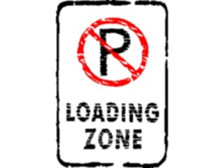 Sticker Custom Preview Image #110992 Road Signs Brush Stroke No Parking06