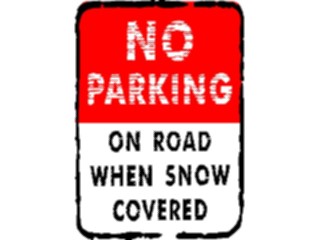 Sticker Custom Preview Image #110993 Road Signs Brush Stroke No Parking07