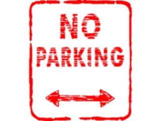 Sticker Custom Preview Image #111001 Road Signs Brush Stroke No Parking15