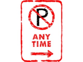 Sticker Custom Preview Image #111006 Road Signs Brush Stroke No Parking20