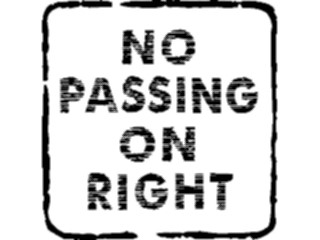 Sticker Custom Preview Image #111008 Road Signs Brush Stroke No Passing2