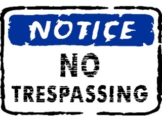 Sticker Custom Preview Image #111026 Road Signs Brush Stroke No Trespassing1