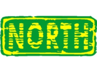 Sticker Custom Preview Image #111038 Road Signs Brush Stroke North