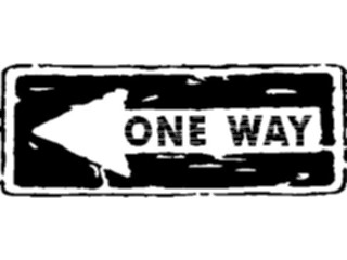 Sticker Custom Preview Image #111040 Road Signs Brush Stroke One Way2