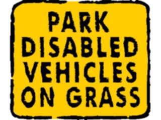 Sticker Custom Preview Image #111047 Road Signs Brush Stroke Park Disabled Vehicles1