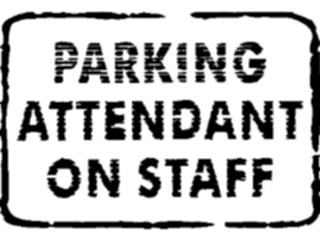 Sticker Custom Preview Image #111066 Road Signs Brush Stroke Parking Attendant