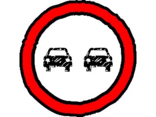 Sticker Custom Preview Image #111076 Road Signs Brush Stroke Passing Permitted