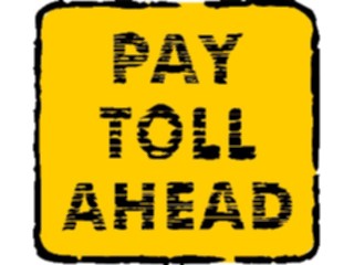 Sticker Custom Preview Image #111078 Road Signs Brush Stroke Pay Toll2