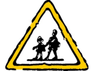 Sticker Custom Preview Image #111083 Road Signs Brush Stroke Pedestrians1