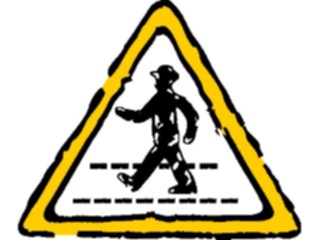 Sticker Custom Preview Image #111084 Road Signs Brush Stroke Pedestrians2