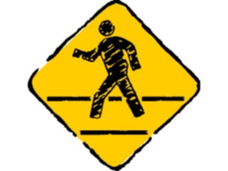 Sticker Custom Preview Image #111086 Road Signs Brush Stroke Pedestrians4