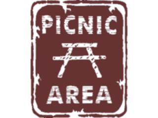 Sticker Custom Preview Image #111088 Road Signs Brush Stroke Picnic Area1