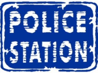 Sticker Custom Preview Image #111097 Road Signs Brush Stroke Police Station1