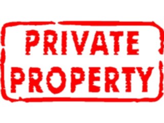 Sticker Custom Preview Image #111099 Road Signs Brush Stroke Private Property