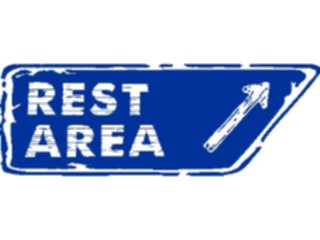 Sticker Custom Preview Image #111124 Road Signs Brush Stroke Rest Area1