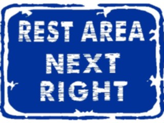 Sticker Custom Preview Image #111125 Road Signs Brush Stroke Rest Area2