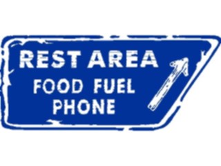 Sticker Custom Preview Image #111126 Road Signs Brush Stroke Rest Area3