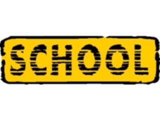 Sticker Custom Preview Image #111142 Road Signs Brush Stroke School