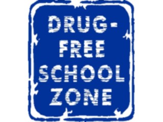 Sticker Custom Preview Image #111150 Road Signs Brush Stroke School Zone Drug Free2