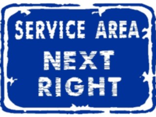 Sticker Custom Preview Image #111158 Road Signs Brush Stroke Service Area Next Right1