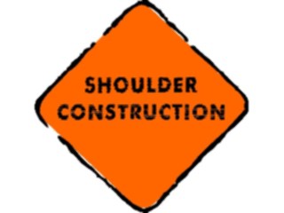 Sticker Custom Preview Image #111163 Road Signs Brush Stroke Shoulder Construction