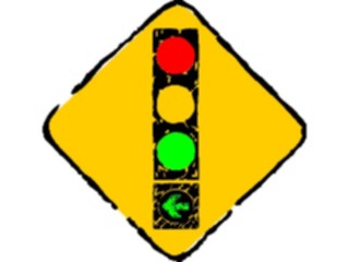 Sticker Custom Preview Image #111167 Road Signs Brush Stroke Signal1