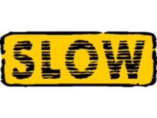 Sticker Custom Preview Image #111178 Road Signs Brush Stroke Slow2