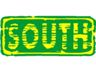 Sticker Custom Preview Image #111179 Road Signs Brush Stroke South