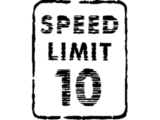 Sticker Custom Preview Image #111194 Road Signs Brush Stroke Speed Limit10