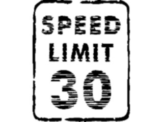 Sticker Custom Preview Image #111199 Road Signs Brush Stroke Speed Limit301