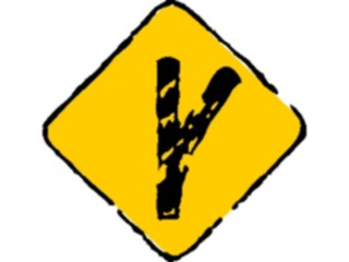 Sticker Custom Preview Image #111212 Road Signs Brush Stroke Split1