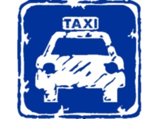 Sticker Custom Preview Image #111226 Road Signs Brush Stroke Taxi Stop1