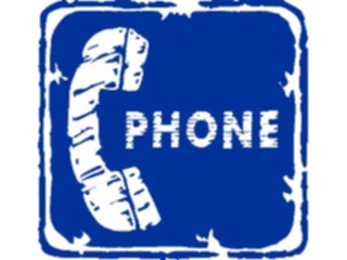 Sticker Custom Preview Image #111239 Road Signs Brush Stroke Telephone10