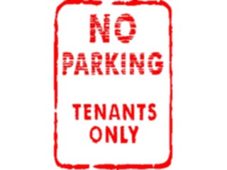 Sticker Custom Preview Image #111243 Road Signs Brush Stroke Tenant Parking2