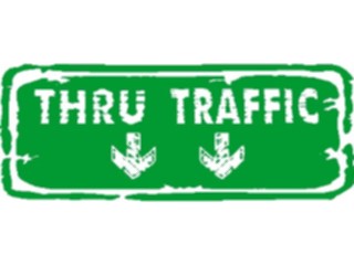 Sticker Custom Preview Image #111244 Road Signs Brush Stroke Thru Traffic1