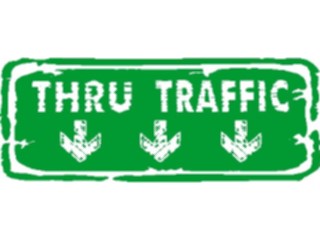 Sticker Custom Preview Image #111245 Road Signs Brush Stroke Thru Traffic2