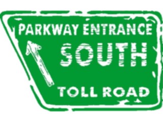 Sticker Custom Preview Image #111247 Road Signs Brush Stroke Toll Road2