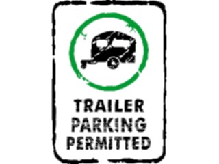 Sticker Custom Preview Image #111249 Road Signs Brush Stroke Trailer Parking