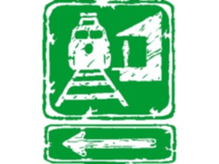 Sticker Custom Preview Image #111254 Road Signs Brush Stroke Train Station2