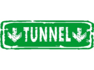 Sticker Custom Preview Image #111261 Road Signs Brush Stroke Tunnel