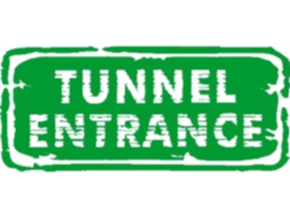 Sticker Custom Preview Image #111263 Road Signs Brush Stroke Tunnel Entrance1