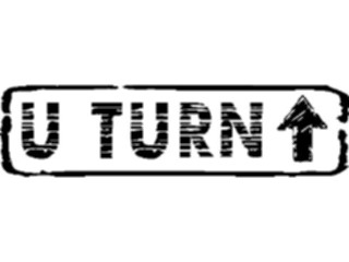 Sticker Custom Preview Image #111277 Road Signs Brush Stroke U Turn2