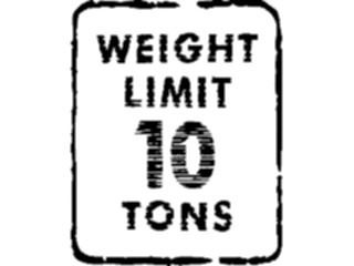 Sticker Custom Preview Image #111286 Road Signs Brush Stroke Weight Limit10 Tons