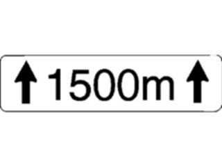 Sticker Custom Preview Image #111305 Road Signs Road Signs1500 Meters