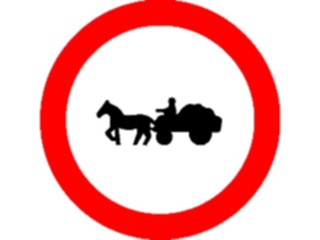 Sticker Custom Preview Image #111312 Road Signs Road Signs Animal Drawn Vehicle