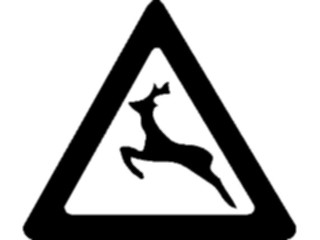 Sticker Custom Preview Image #111368 Road Signs Road Signs Caution Deer Crossing1