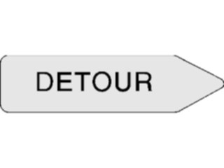 Sticker Custom Preview Image #111399 Road Signs Road Signs Detour2