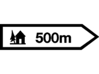 Sticker Custom Preview Image #111404 Road Signs Road Signs Direction Cabin Area