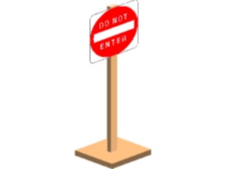 Sticker Custom Preview Image #111412 Road Signs Road Signs Do Not Enter03