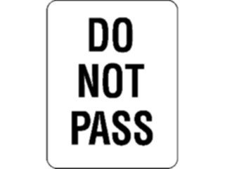 Sticker Custom Preview Image #111421 Road Signs Road Signs Do Not Pass2